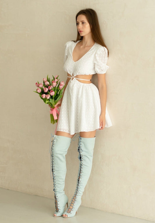 Vestito bianco per baby doll Jasmine